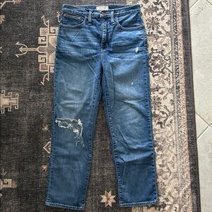 MADEWELL Classic Straight Blue Denim Jeans